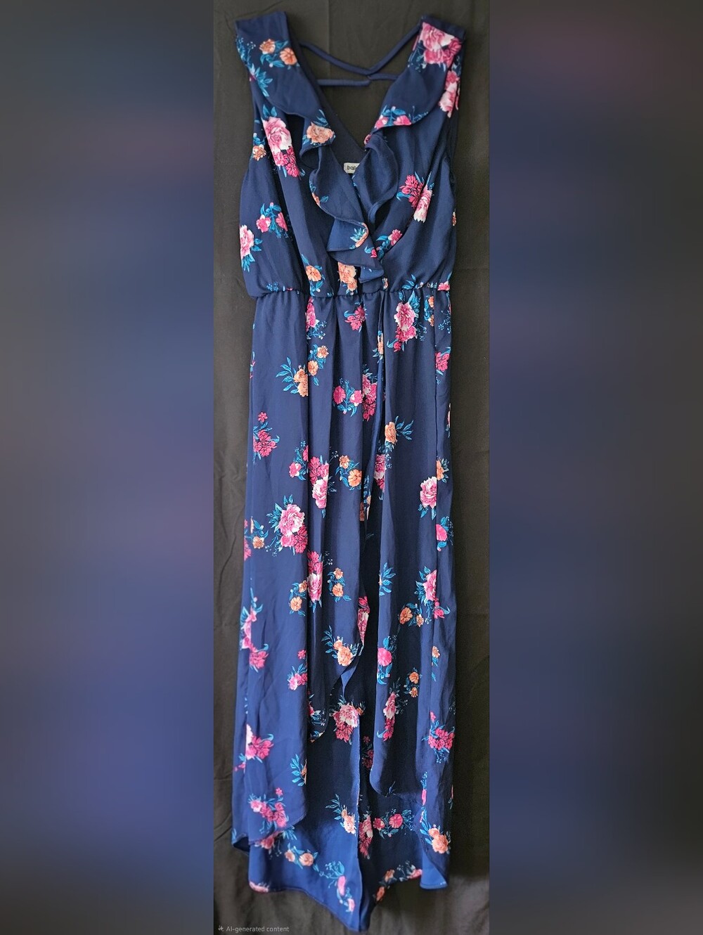 Baileyblue Navy Floral Maxi Skirt - Women's Floral Print Skirt